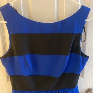 Black and Blue Striped Dress